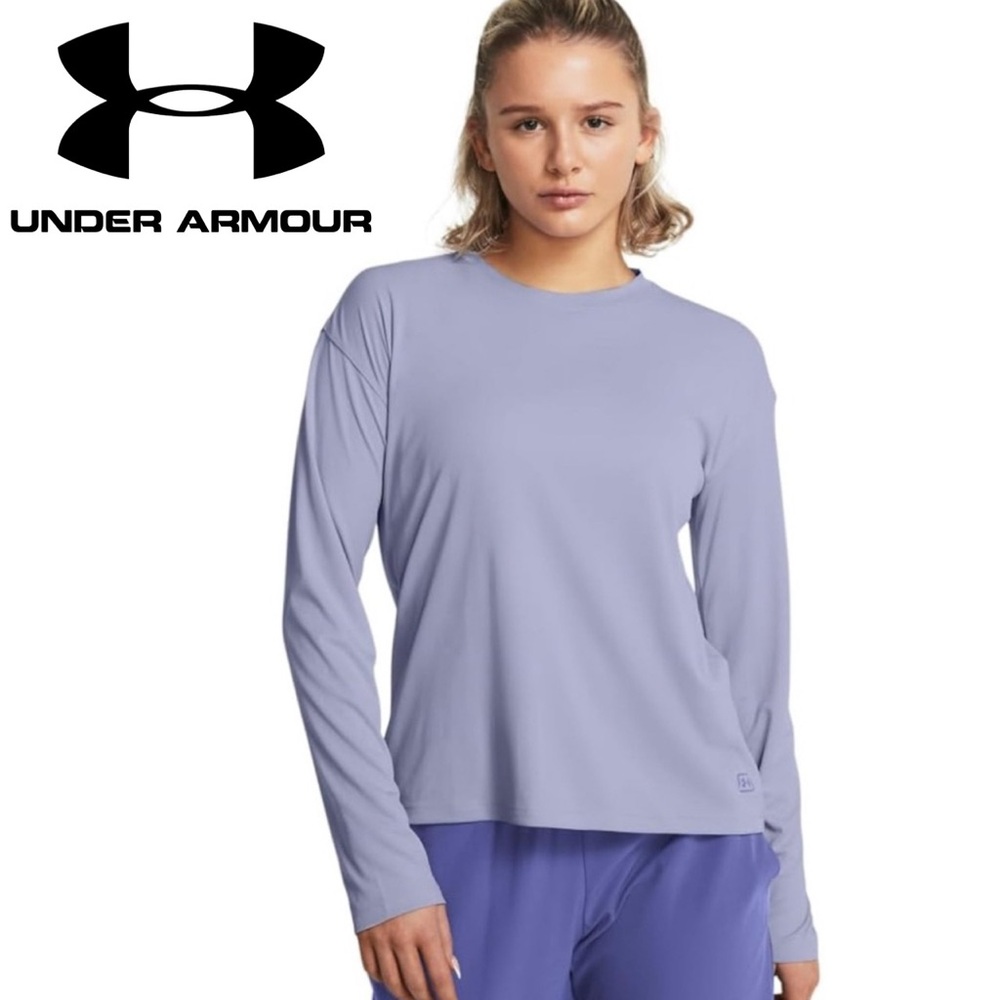 Under Armour Women's XL ISO-Chill Shorebreak Long Sleeve Purple UPF New
